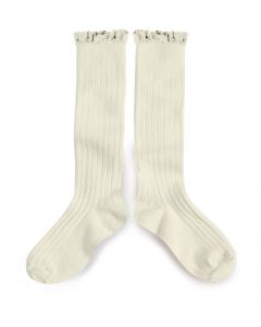 Collegien Josephine Knee High Socks | Lace Trim | Doux Agneaux