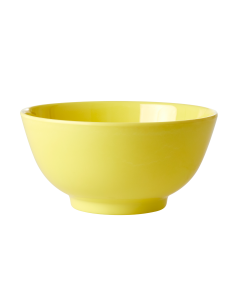 Rice Melamine Medium Bowl | Soft Yellow