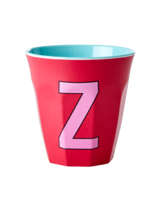 Rice Melamine Cup | Letter Z in Red | SKiN&BLiSS