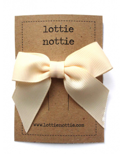 lottie nottie - Classic Cream Bow Hair Clip