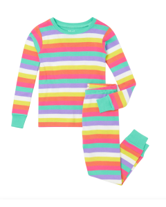  Hatley Organic Pyjamas | Rainbow Stripes | SKiN&BLiSS