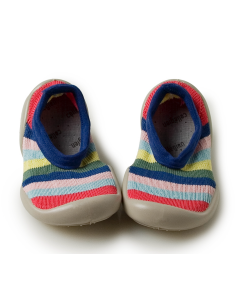 Collegien Slipper Socks | Rainbow Flat Slippers | Super Flexible Soles & Non-Slip | SKiN&BLiSS