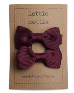 Lottie Nottie | Small Bows Hair Clips | Navy | SKiN&BLiSS