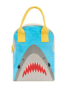 Fluf Lunch Bag with Zipper with Shark | Eco Friendly & Organic | SKiN&BLiSS