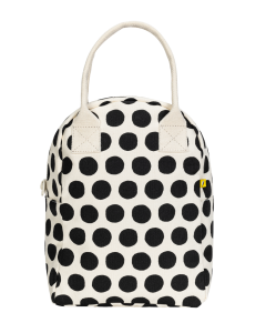 Fluf Eco Friendly Lunch Bag | Polka White
