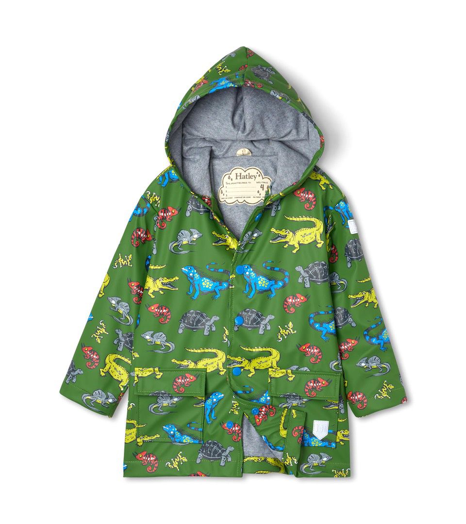 hatley kids rainwear reptile boys raincoat